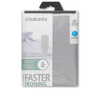 Brabantia Ironing Board Cover - Size C - Metallised - 124cm x 45cm - Silver