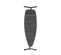 Brabantia Ironing Board D, 135x45cm - Denim Black | 100% Fairtrade Cotton | XL Ironing Board & Wide Surface | Heat Resistant Zone for Steam Generators | Foldable Iron Table & Sit-Down Use