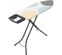 Brabantia Ironing Board Solid Steam Iron Rest 124x45cm 25mm Black Frame - Spring