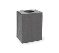 Brabantia - Laundry Bag Rectangular - Foldable Top - Quick-drop Opening - Space Efficient - Easy to Unload - Large Opening for Dirty Clothes - Pepper