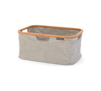 Brabantia Laundry Basket Bamboo Top Fabric Folds Flat Multifunctional Grey 40L
