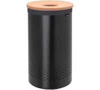 Brabantia - Laundry Bin - Cork Lid - Portable Laundry Bag Inside - Quick-drop Opening - Basket with Ventilation Holes - Non-Scratching Bottom -