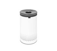 Brabantia - Laundry Bin - Handsfree Plastic Lid - Portable Laundry Bag Inside - Quick-drop Opening - Basket with Ventilation Holes - Non-Scratching