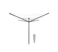 Brabantia - Lift-O-Matic - 50 Metres of Clothes Line - Adjustable in Height - UV-Resistant & Non-Slip Lining - Umbrella System - Rotary Dryer with Gr