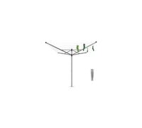 Brabantia - Lift-O-Matic - 50 Metres of Clothes Line - Adjustable in Height - UV-Resistant & Non-Slip Lining - Umbrella System - Rotary Dryer with
