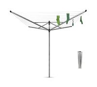 Brabantia Lift-O-Matic Rotary Dryer 50m in Metallic Grey