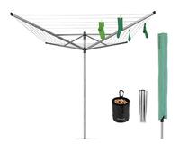 Brabantia Lift-O-Matic Rotary Airer, 50 m - Silver