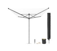 Brabantia Lift-O-Matic Rotary Dryer With Accessories Silver