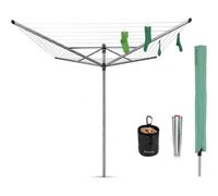 Brabantia Lift-o-Matic Rotary Dryer 50M With Metal Ground Spike & Accessories