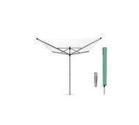 Brabantia Lift-O-Matic Rotary Dryer With Soil Spear And Cover - 60M Area Ilver