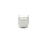 Brabantia - Make & Take Breakfast Bowl 0.5L - with Screw-On Ingredients Container (180 ml) - Leakproof - Large Opening - Suitable for Freezer - Dishwasher & Microwave Safe - Light Grey