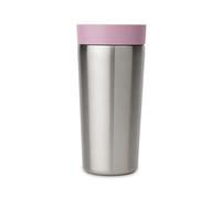 Brabantia - Make & Take Insulated Cup with Smart Click Lid, Stainless Steel Cup Keeps Drinks Hot for 6 Hours, Cold for 8 Hours, Leak-Proof Travel Mug - Lilac Pink, 0.36L
