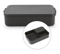Brabantia - Make & Take Lunch Box Bento (2L) - Removable Compartments for Food Separation - Lid with Clips - Suitable for Freezer - Dishwasher &