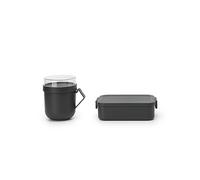 Brabantia - Make & Take Lunch Box - Medium Volume (1.1L) - BPA-Free - Lid with Clips - Suitable for Freezer - Dishwasher & Microwave Safe - Jade Green - 20 x 13.5 x 5.5 cm