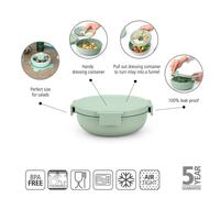 Brabantia Make Take Salad Bowl 13L Removable Tray for Toppings Dressing