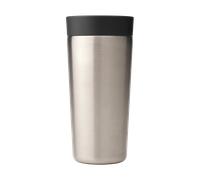 Brabantia - Make & Take Insulated Cup with Smart Click Lid, Keeps Drinks Hot for 6 Hours, Cold for 8 Hours, Leak-Proof Travel Mug - Dark Grey, 0.36L