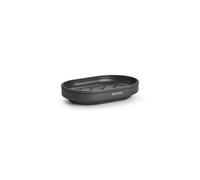 Brabantia - Mindset Soap Dish - Non-Slip Base - Ribs Keep the Soap High & Dry - Removable Inner Tray - Corrosion Resistant Metal - Bathroom Accessory - Infinite Grey - 12 x 8 cm