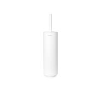 Brabantia - Mindset Toilet Brush and Holder - Bristle Brush - Protective Steel Handle - Corrosion Resistant - Bathroom Accessory - Fresh White - 42 x