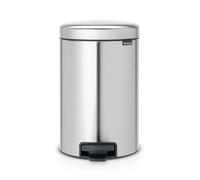 Brabantia New Icon pedal bin 12 liter matte steel finger-print proof
