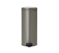 Brabantia 30L Newlcon Pedal Bin - Platinum, Silver