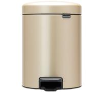 Brabantia - New Icon Pedal Bin 5L, Metallic Gold - Metallic Gold