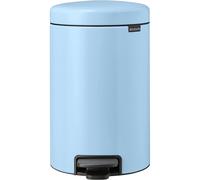 Brabantia New Icon Step Trash can (32 galDreamy Blue) Soft closing Kitchen garbageRecycling can with Removable Bucket