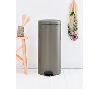 Brabantia Newicon 30-Litre Pedal Bin In Platinum Platinum