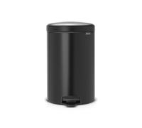 Brabantia 20L NewIcon Pedal Bin - Matt Black, Black