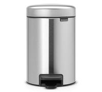 Brabantia 113222 Pedal Bin newIcon with Plastic Inner Bucket, 3 Litre - Matt Steel