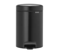Brabantia Newlcon Pedal Bin Matt Black 3Ltr - FT373