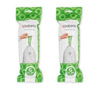 Brabantia Pack of 2 Bin Liners Size G 23-30 Litre 40 Bags