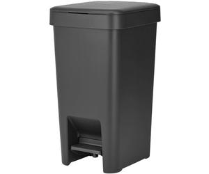 Brabantia Pedal Bin Dark Grey Step-Up Recycled Waste Dustbin Soft Close - 10L