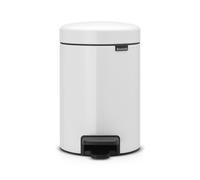 Brabantia 112126 Pedal Bin newIcon with Plastic Inner Bucket, 3 L-White