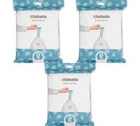 Brabantia Perfect Fit Waste Bin Liners Dispenser Pack Size O 30L 120 Bags (3x40)