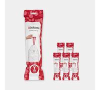 Brabantia PerfectFit Bin Liners 20 bags X 6 (120 bags) Size Y/20 Litre, White