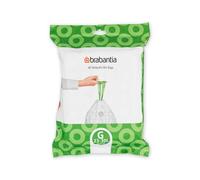 Brabantia PerfectFit Bin Liners Plastic with Drawstring Handles - Pack of 40