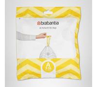 Brabantia PerfectFit Bin Liners (Size A/3 Litre) Thick Plastic Trash Bags with