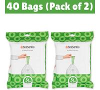 Brabantia PerfectFit Bin Liners Size G/23-30 Litre Plastic Trash Bags Tie Tape