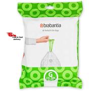 Brabantia Perfectfit Bin Liners (Size G/23-30 Litre) Thick Plastic Trash 40 Bags