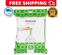Brabantia PerfectFit Bin Liners Size G/23-30L Thick Plastic Trash 40 Bags UK