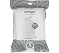 Brabantia PerfectFit Bin Liners (Size H/50-60 Litre) Thick Plastic Trash Bags w
