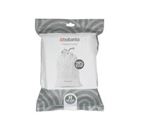 Brabantia PerfectFit Bin Liners (Size H/50-60 Litre) Thick Plastic Trash Bags with Tie Tape Drawstring Handles (40 Bags)