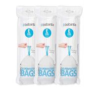 Brabantia PerfectFit E 20 Liter Bin Liners ~20 Ct Bag (3 Pack)