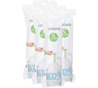 Brabantia PerfectFit G 30 Liter Bin Liners ~ 20 Ct Bags (Pack of 6)