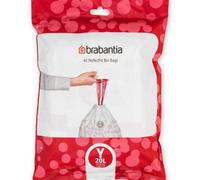 Brabantia Perfectfit Heavy Duty Bin Liners - Size Y - 20L - Pack Of 40