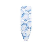 Brabantia PerfectFlow Ironing Board Cover (B Board / Bubbles) Heat-Resistant, Non-Slip, Cord Fastener