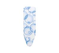 Brabantia PerfectFlow Ironing Board Cover (B Board / Bubbles) Heat-Resistant, Non-Slip, Cord Fastener