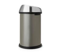 Brabantia Platinum Effect Metal Touch Bin - 60L