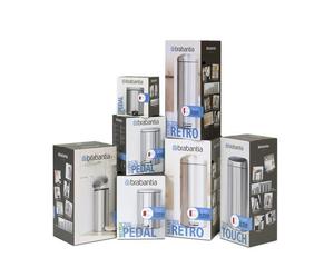 BRABANTIA PUSH TOP PEDAL BIN BREAD BINBRABANTIA BIN