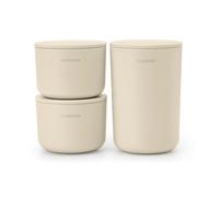 Brabantia ReNew storage jar 3-pack Soft Beige
